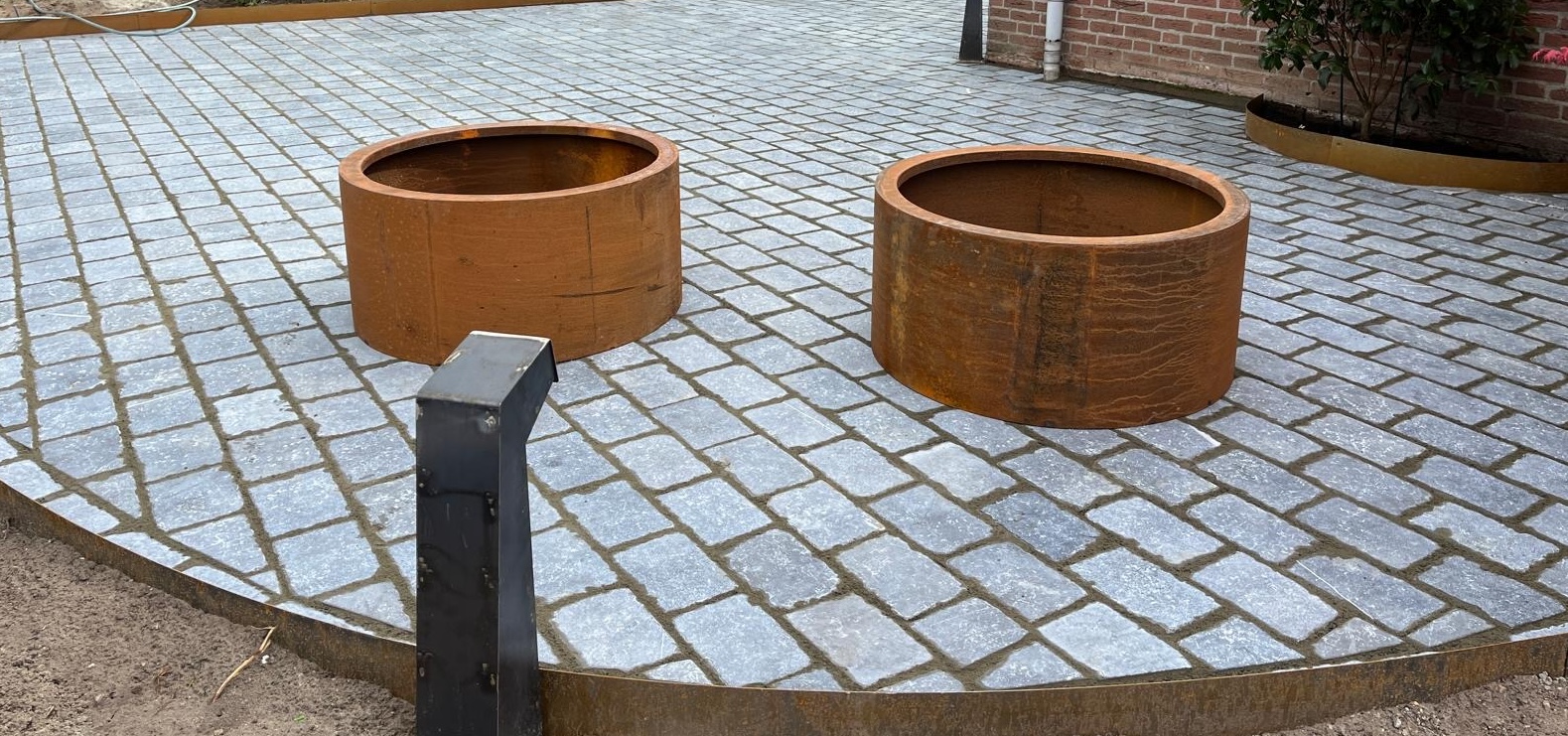 Hardsteen kassei gezaagde top 20x14x5/7 31st/m2 - Afbeelding 3