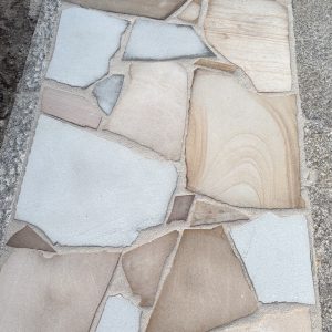 Flagstone multicolor gezandstraald