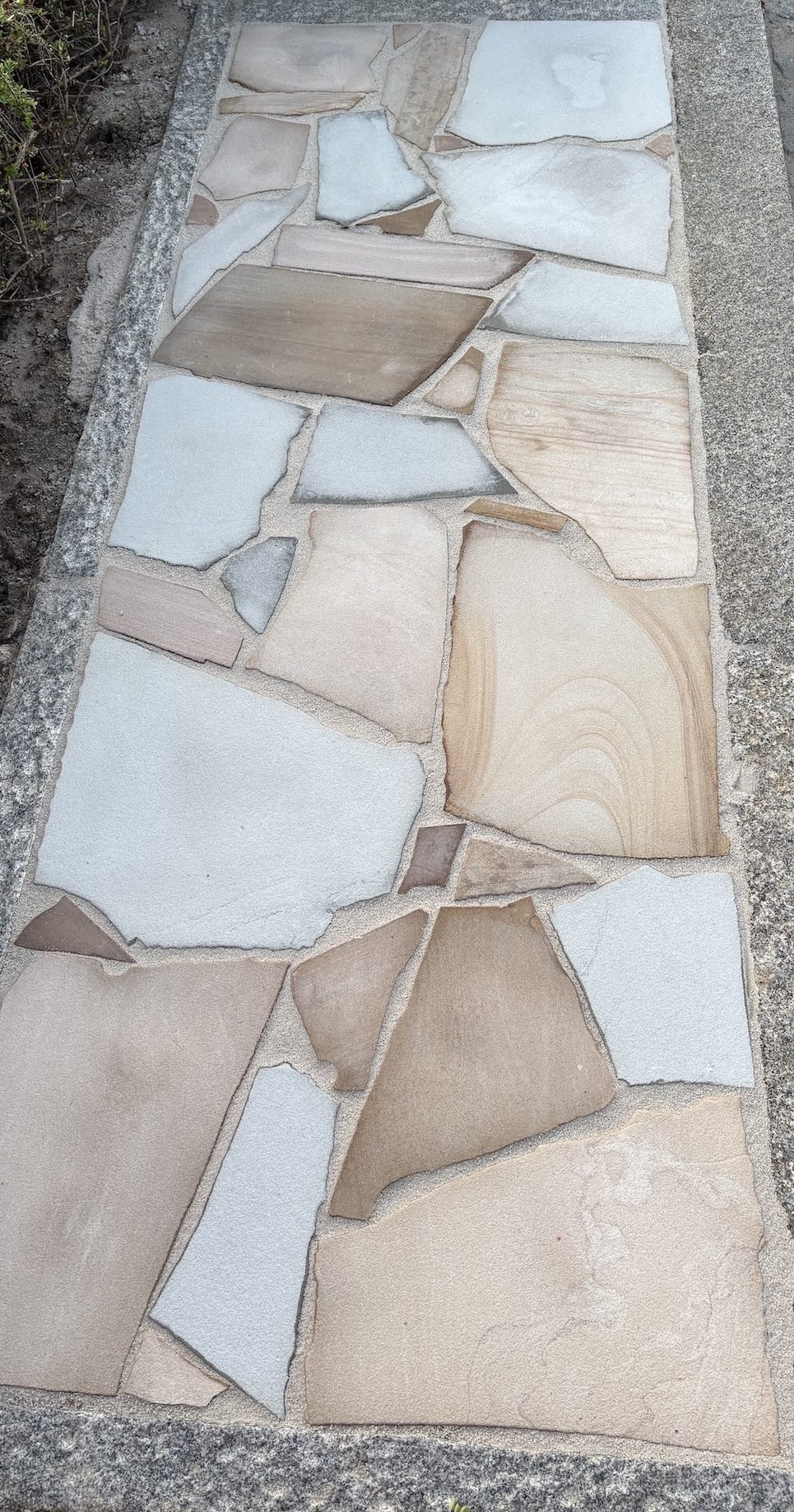 Flagstone multicolor gezandstraald